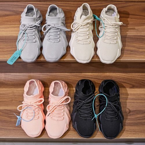 Flying Woven Shoes New Men And Women With Fish Octopus Coconut Shoes Couples Sports Shoes Volcano Socks Shoes - Image 3