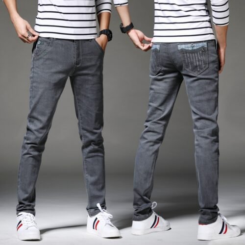Denim Skinny Jeans Distressed Men Spring Autumn Clothing Good Quality - Image 4