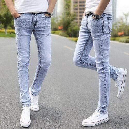 Denim Skinny Jeans Distressed Men Spring Autumn Clothing Good Quality - Image 9