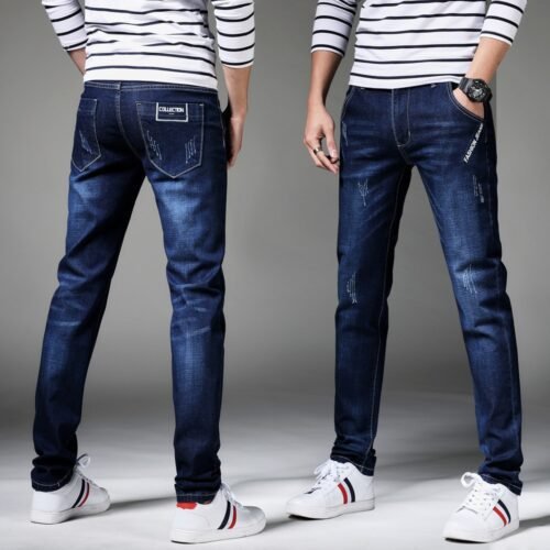 Denim Skinny Jeans Distressed Men Spring Autumn Clothing Good Quality - Image 5