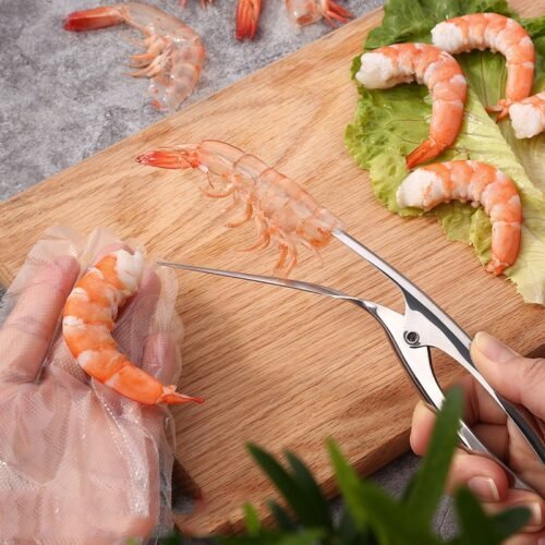 Shrimp Peeler Kitchen Appliances Portable Stainless Steel Shrimp Deveiner Lobster Practical Kitchen Supplies Fishing Knife Tools - Image 2