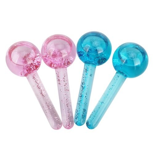 Beauty Ball Glitter Crystal Ice Hockey Ice Therapy Facial Massage Glass Beauty Ball Ice Wave Ball - Image 3