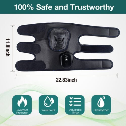 New Electric Heating Vibration Massage Knee Pads Rechargeable Winter Knee Warming Elderly Health Care - Image 4