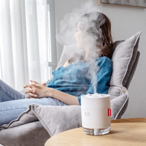 New creative USB desktop night light snow mountain humidifier household appliances life mini spray humidification - Image 2