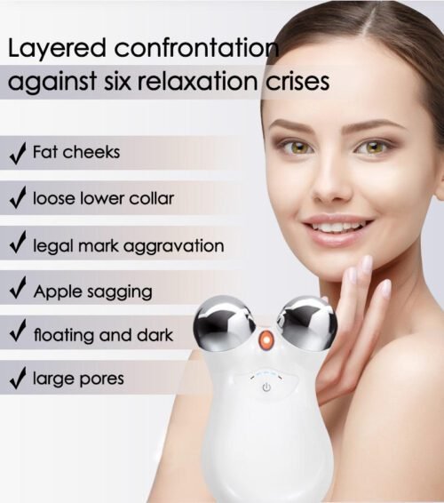 Face Micro Current Household Beauty Instrument Micro Current Second-Generation Beauty Instrument Roller Instrument 3D Lifting And Tightening Facial Beauty Instrument - Image 5