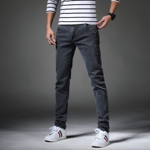 Denim Skinny Jeans Distressed Men Spring Autumn Clothing Good Quality - Image 6