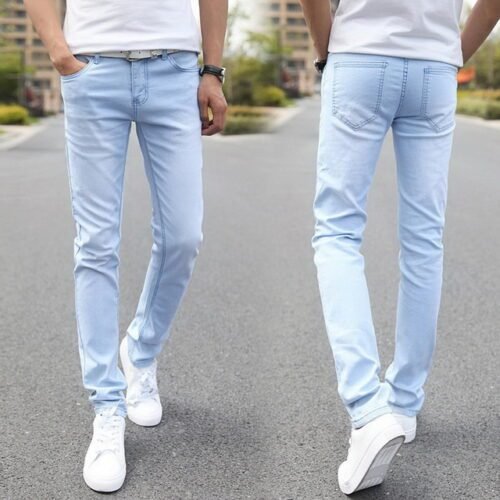 Denim Skinny Jeans Distressed Men Spring Autumn Clothing Good Quality - Image 8