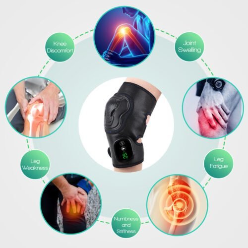 New Electric Heating Vibration Massage Knee Pads Rechargeable Winter Knee Warming Elderly Health Care - Image 5