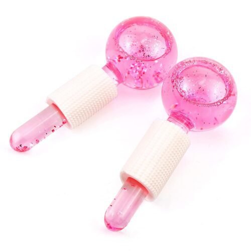 Beauty Ball Glitter Crystal Ice Hockey Ice Therapy Facial Massage Glass Beauty Ball Ice Wave Ball - Image 5