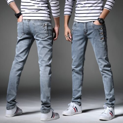Denim Skinny Jeans Distressed Men Spring Autumn Clothing Good Quality - Image 2