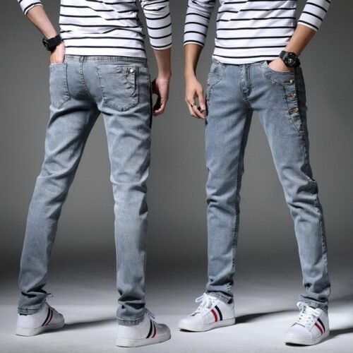 Denim Skinny Jeans Distressed Men Spring Autumn Clothing Good Quality - Image 13
