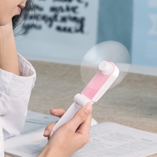 Usb Pocket Fold Fans Electric Portable Hold Small Fans Originality Small Household Electrical Appliances Desktop Electric Fan - Image 3