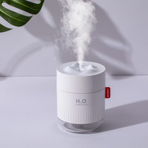 New creative USB desktop night light snow mountain humidifier household appliances life mini spray humidification - Image 3