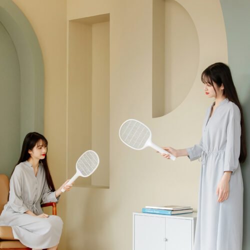 New Household Appliances Mosquito Killer Two-In-One Rechargeable USB Mosquito Killer Lamp Fly Swatter Purple Light Trap - Image 5