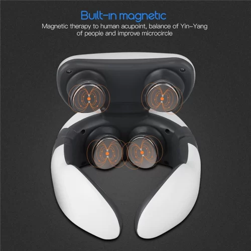 Magnetic Pulse Vibration Neck Massager for Pain Relief Health Care Relaxing Health Deep Tissue Cervical Massage Remote Control - Image 5