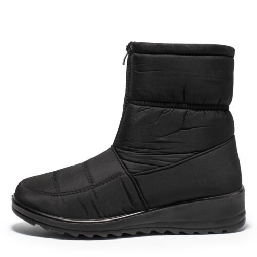 Middle-aged and elderly large size winter warm women snow boots women lazy slip-on waterproof - Image 5
