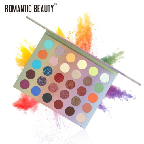 Romantic Beauty 30 Color Large Plate Pearlescent Matte Eye Shadow Plate Color Makeup Eye Shadow - Image 5