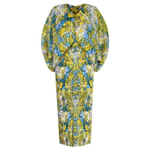 Pleated Vintage Printed Batwing Sleeve Dress Women Spring Summer Loose Plus Size Dress Indie Folk Aesthetic Clothes - Image 8