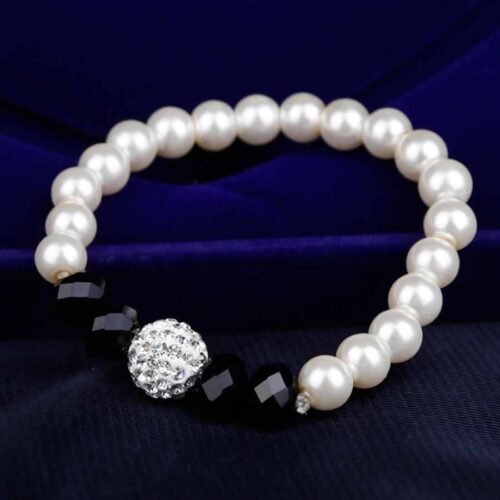 Simulated Pearl Jewelry Sets Party Pearl Earrings Necklace Bracelet Set Woman Earings Fashion Jewelry African Beads Jewelry Sets - Image 2