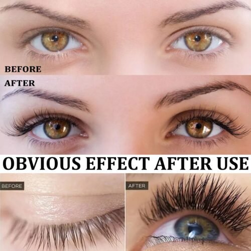EELHOE Mascara Black Curling Eyelash Eyebrow Natural Beauty Mascara Moisturizing Traceless Long Lascara - Image 3