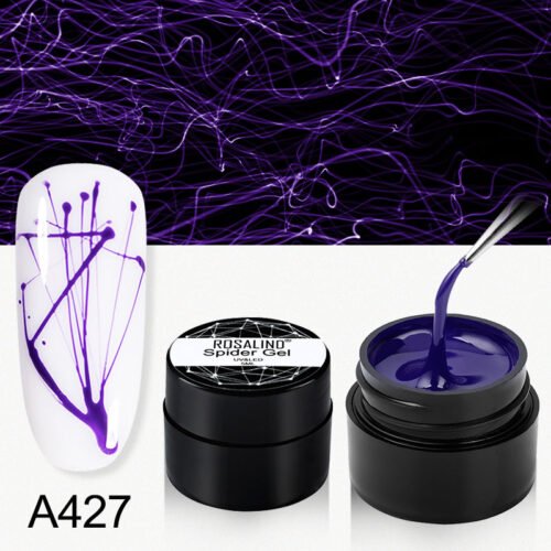 ROSALIND Gel Spider Line For Nails Art Gel Polish UV Colors Painting Gel Nail Polish Spider Gel Lacquer Web Stickers Gel Polish - Image 13