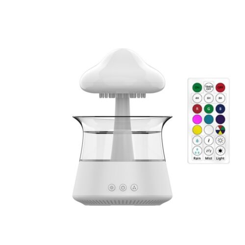 New Designed Cool Mist Essential Oil 7 Colors LED Night Light Wood Grain Cloud Rain Water Air Humidifier - Image 11