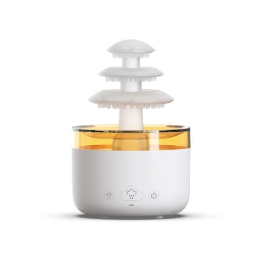 New 500ml Cloud Rain Air Humidifier 3 Layer Essential Oil Aromatherapy Diffuser USB Mute Mist Air Humidifier With Colorful Light - Image 6