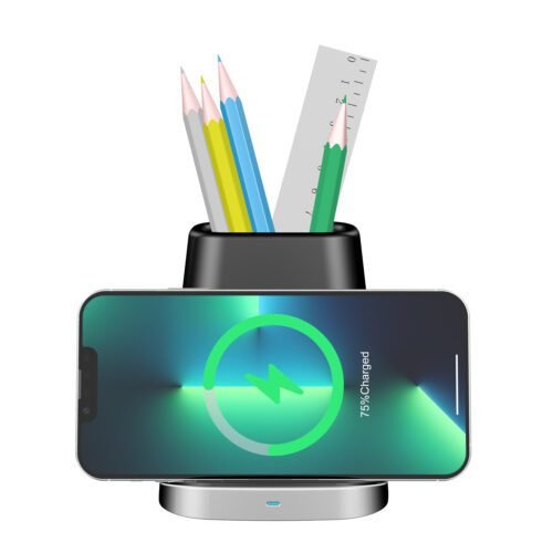 Pen Holder Wireless Charger For Apple iPhone13/12Pro Mobile Phone Samsung S21/NOTE20 Wireless Charger - Image 5