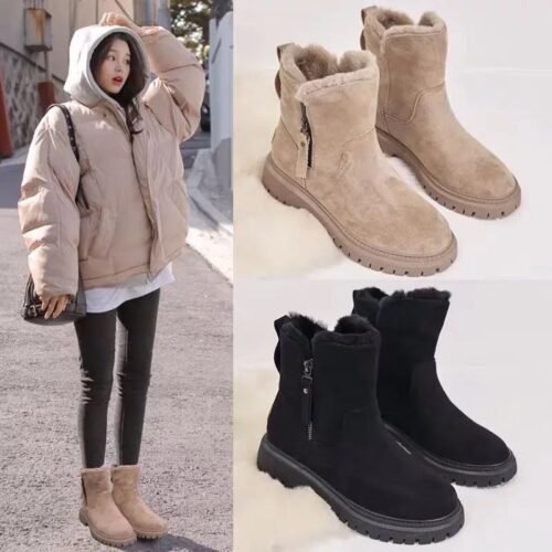 Women's snow boots winter cashmere women's shoes Warm boots cotton shoes women's boots - Image 5