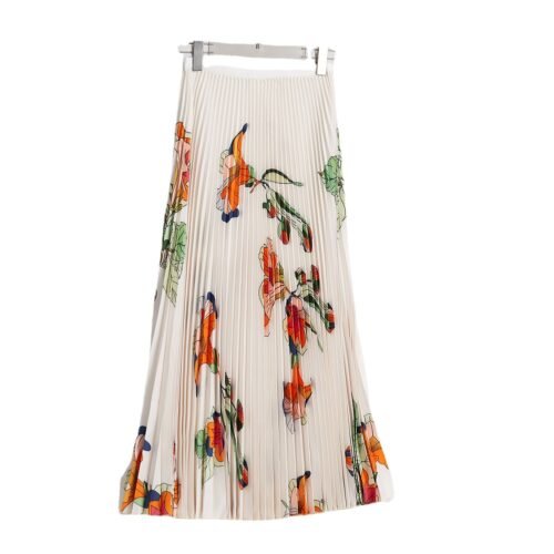 2 Pieces Skirt Set O-neck Long Sleeves Slim Tops High Elastic Waist Loose Skirts Female Clothes - Image 7