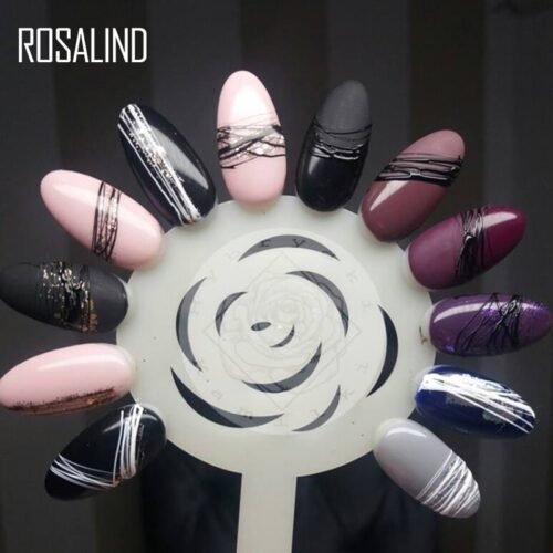 ROSALIND Gel Spider Line For Nails Art Gel Polish UV Colors Painting Gel Nail Polish Spider Gel Lacquer Web Stickers Gel Polish - Image 4