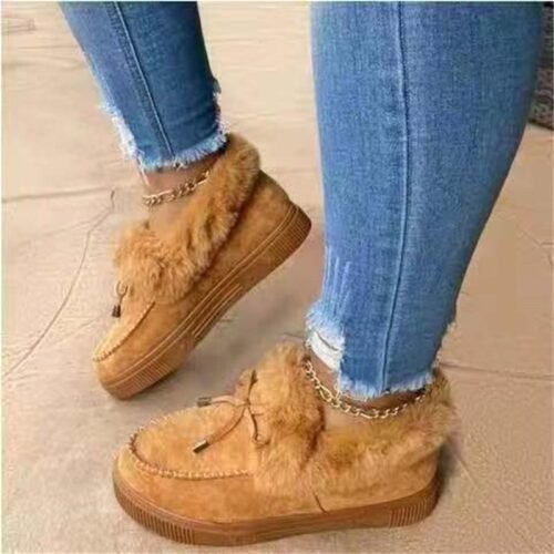 Explosive women's cotton shoes autumn and winter new large-size round head thick sole plus velvet snow boots - Image 13