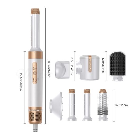 7 in 1 Professional Hair Straightener  Hair Curler Electric Comb Hair Dryer Brush Hot Hair Volume Curlers Hair Style Set - Image 13