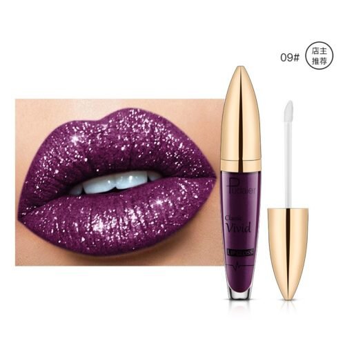 Pudaier matte pearl gloss lip gloss does not stick to cup lip glaze, develops color, liquid lipstick, and lip gloss - Image 14