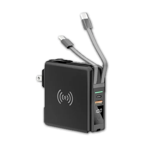 Power Bank 10000mAh With AC Plug 15W Fast Wireless Charging Powerbank USB Type C Mobile Phone Wall Charger for iPhone 14 Xiaomi - Image 8