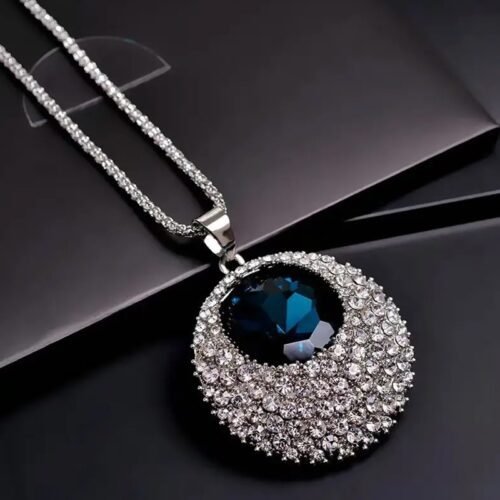 Fashion Versatile Retro Sapphire Necklace - Image 5