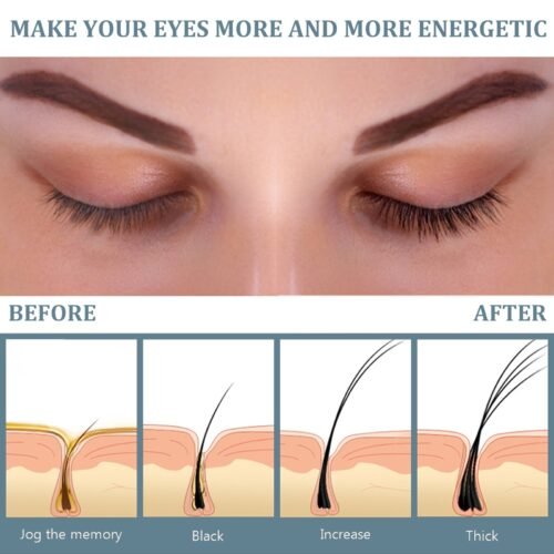 EELHOE Mascara Black Curling Eyelash Eyebrow Natural Beauty Mascara Moisturizing Traceless Long Lascara - Image 4