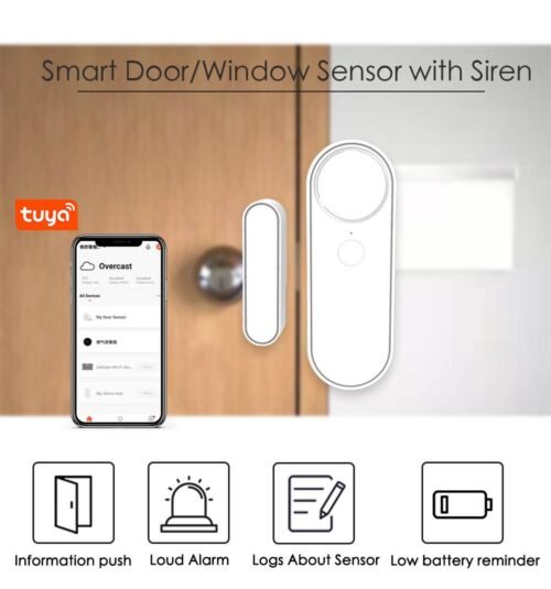 Smart Life Tuya Wifi Window Detector Door Open Close Sensor Security Contact Wifi Smart Door Sensor - Image 4