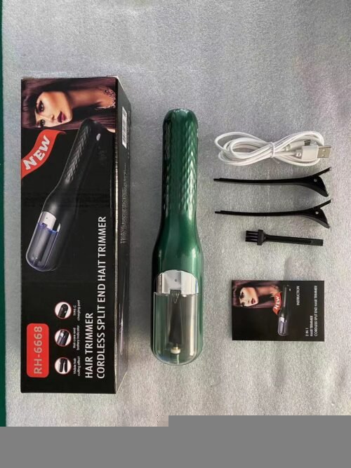 Rechargeable 2-in-1 hair trimmer, hair styler, multifunctional hair cutter, split ends trimmer - Image 10