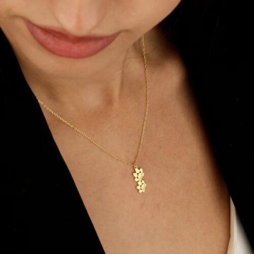 Best Selling Simple Pet Footprint Necklace Name Personalization - Image 2