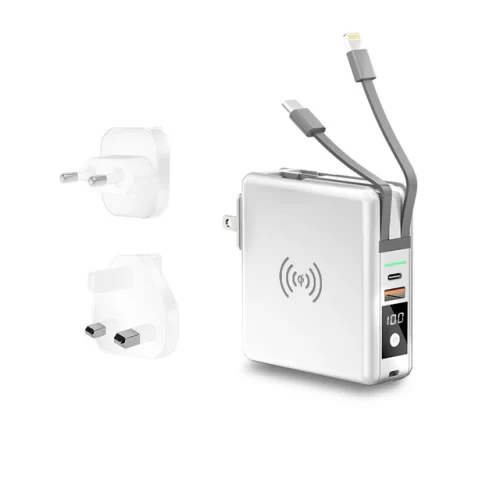 Power Bank 10000mAh With AC Plug 15W Fast Wireless Charging Powerbank USB Type C Mobile Phone Wall Charger for iPhone 14 Xiaomi - Image 9