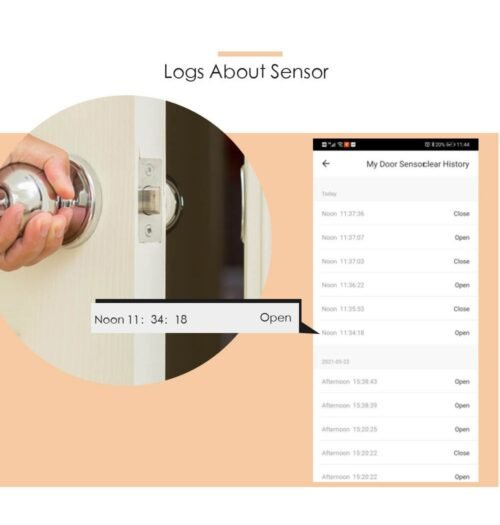 Smart Life Tuya Wifi Window Detector Door Open Close Sensor Security Contact Wifi Smart Door Sensor - Image 3