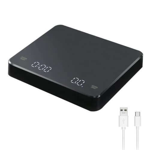 Digital Coffee Scale with Timer LED Screen Espresso USB 3kg Max.Weighing 0.1g High Precision Measures in Oz/ml/g Kitchen Scale - Image 2