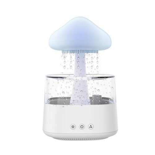 New Designed Cool Mist Essential Oil 7 Colors LED Night Light Wood Grain Cloud Rain Water Air Humidifier - Image 9