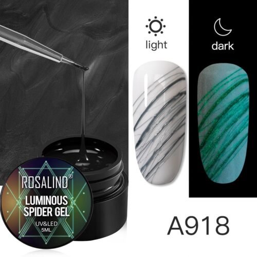 ROSALIND Gel Spider Line For Nails Art Gel Polish UV Colors Painting Gel Nail Polish Spider Gel Lacquer Web Stickers Gel Polish - Image 32