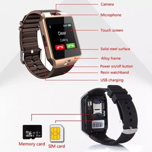 DZ09 Smart Watch Bluetooth Children's Phone Watch Touch Screen Card Multi-Language Smart Wearable Call Upgrade - Image 3