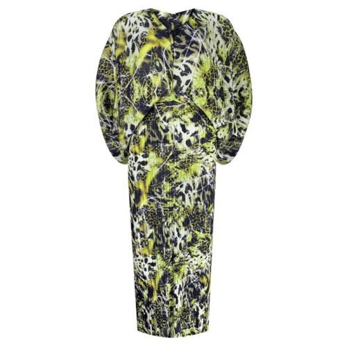 Pleated Vintage Printed Batwing Sleeve Dress Women Spring Summer Loose Plus Size Dress Indie Folk Aesthetic Clothes - Image 7