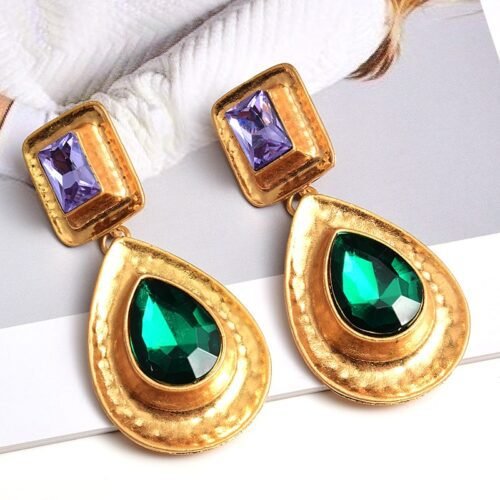 Fashion Earrings Metal Heart Shaped Diamond Jewelry - Image 10