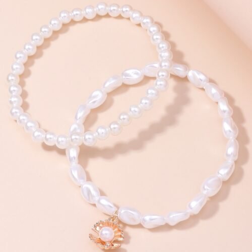 Pearl jewelry shell pendant anklet - Image 4
