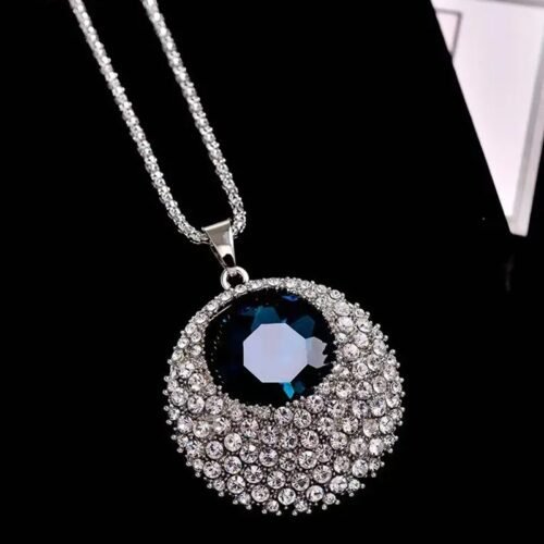 Fashion Versatile Retro Sapphire Necklace - Image 4